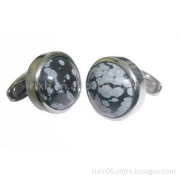 semi-precious cufflink